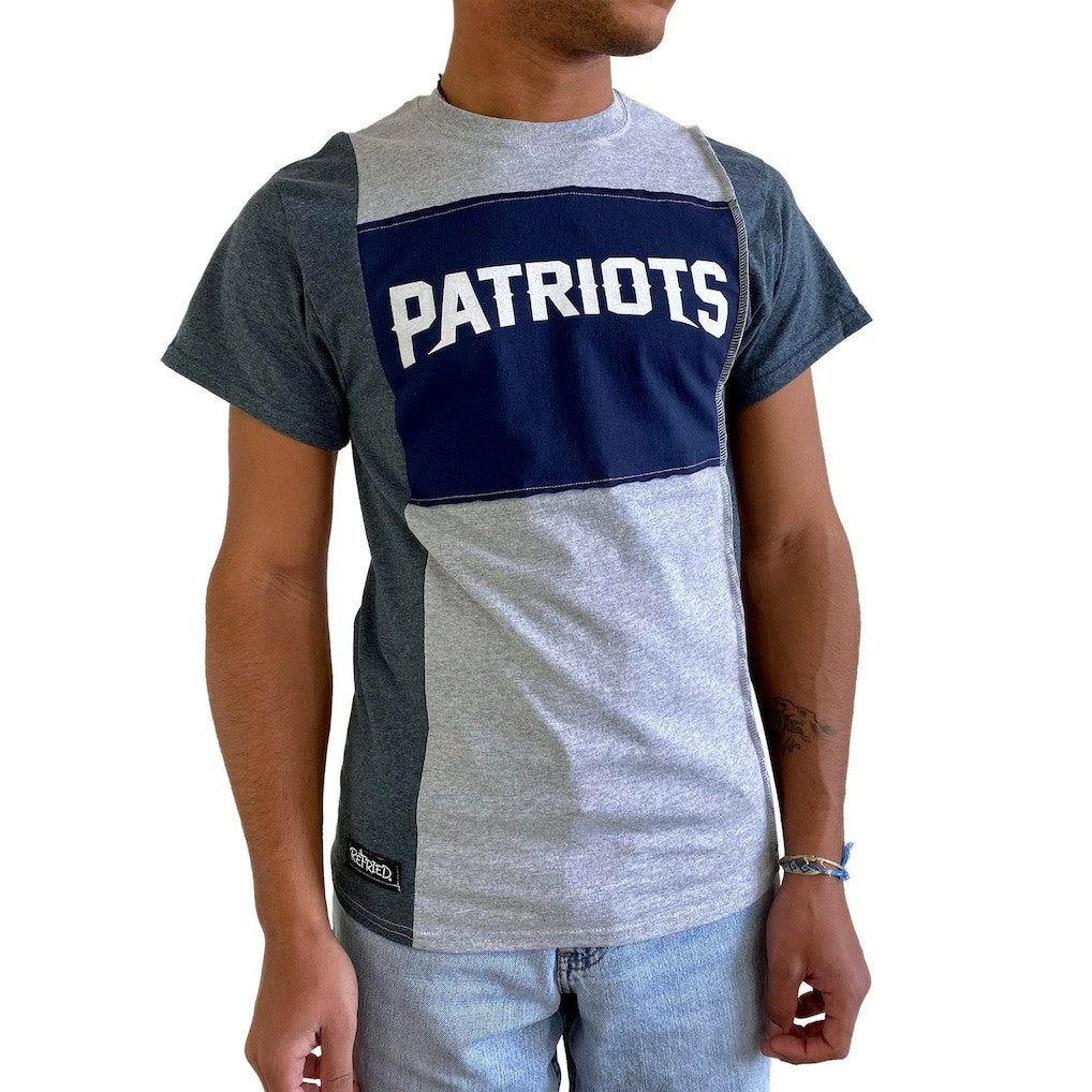 NFL New England Patriots Refried Apparel Sustainable Split T-Shirt