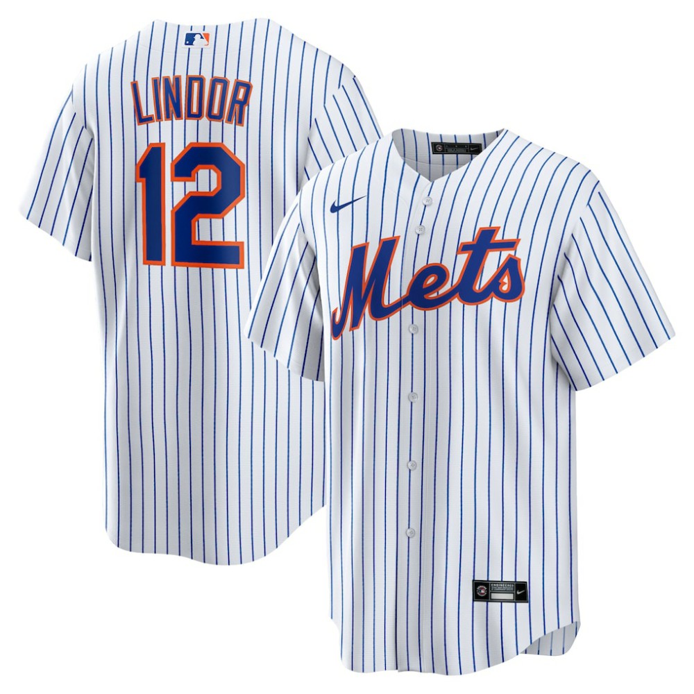 Francisco Lindor New York Mets Home Replica Player Jersey - White | Nike