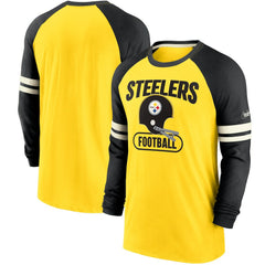 NFL Pittsburgh Steelers Throwback Raglan Long Sleeve T-Shirt