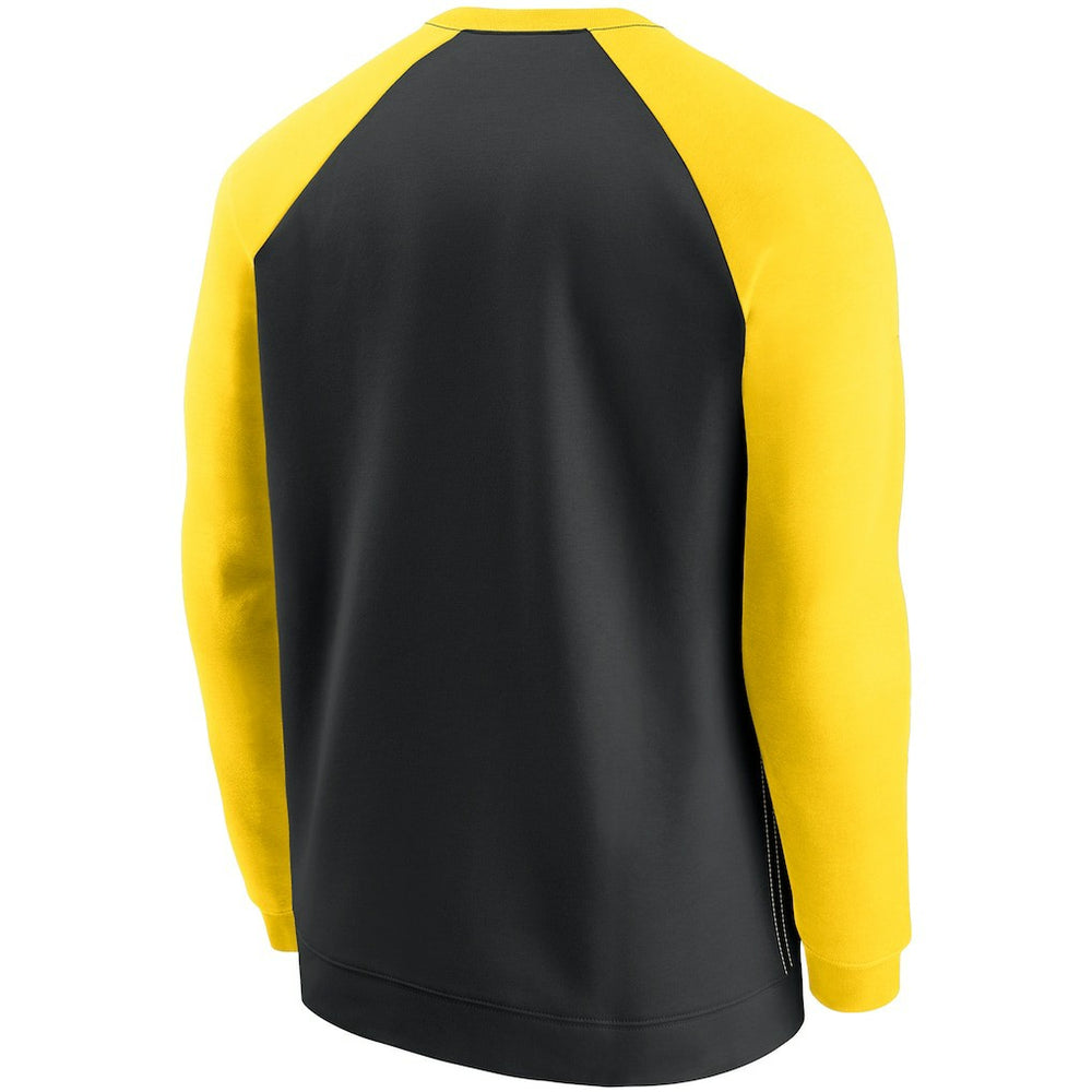 NFL Pittsburgh Steelers Historic Raglan Crew Performance Sweater