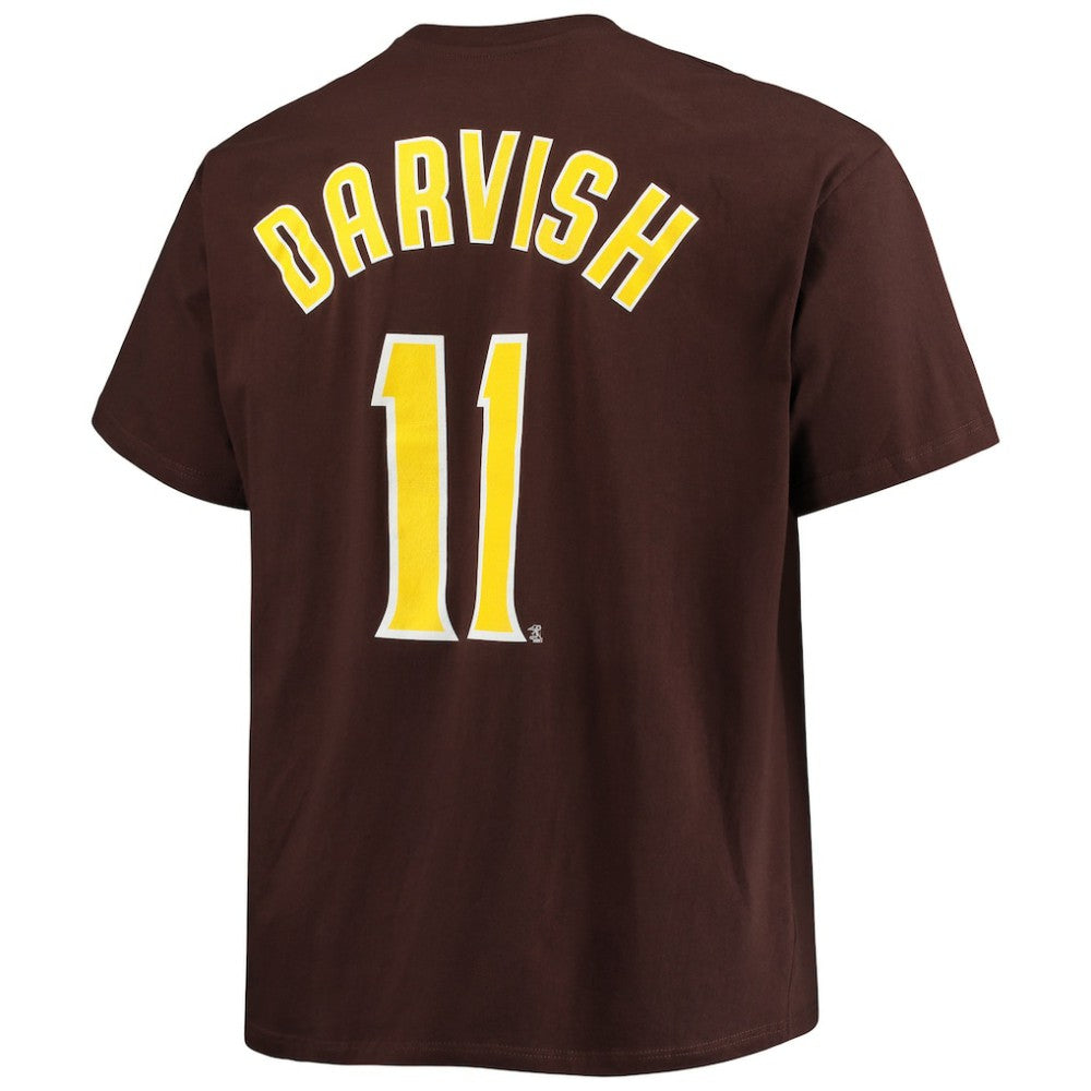 Yu Darvish San Diego Padres Big & Tall Name & Number T-Shirt - Brown