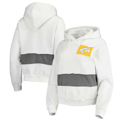 NFL Los Angeles Rams Refried Apparel Women's Sustainable Crop Dolman Pullover Hoodie