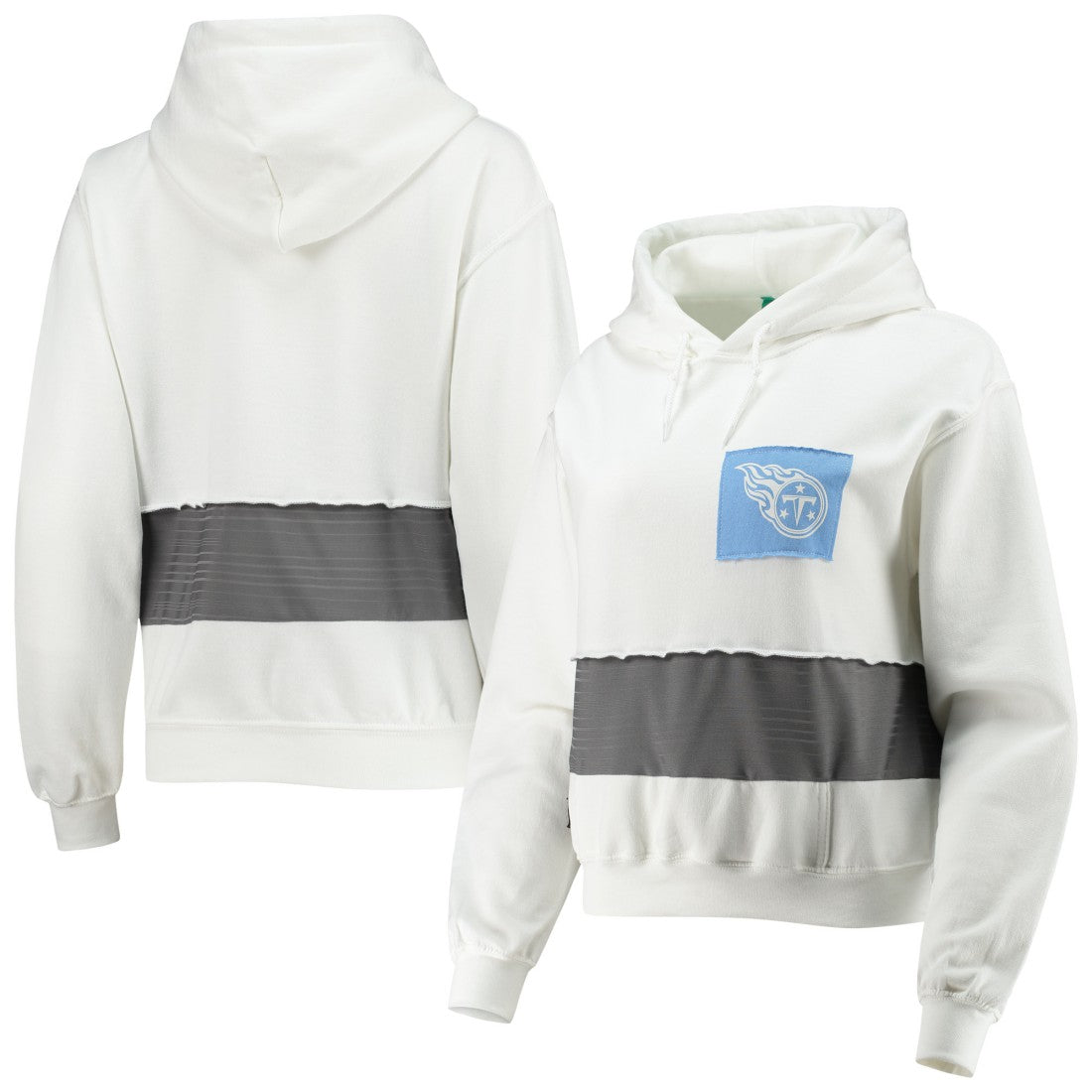 NFL Tennessee Titans Refried Apparel Women's Sustainable Crop Dolman Pullover Hoodie