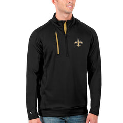 NFL New Orleans Saints Antigua Generation Quarter-Zip Pullover Jacket