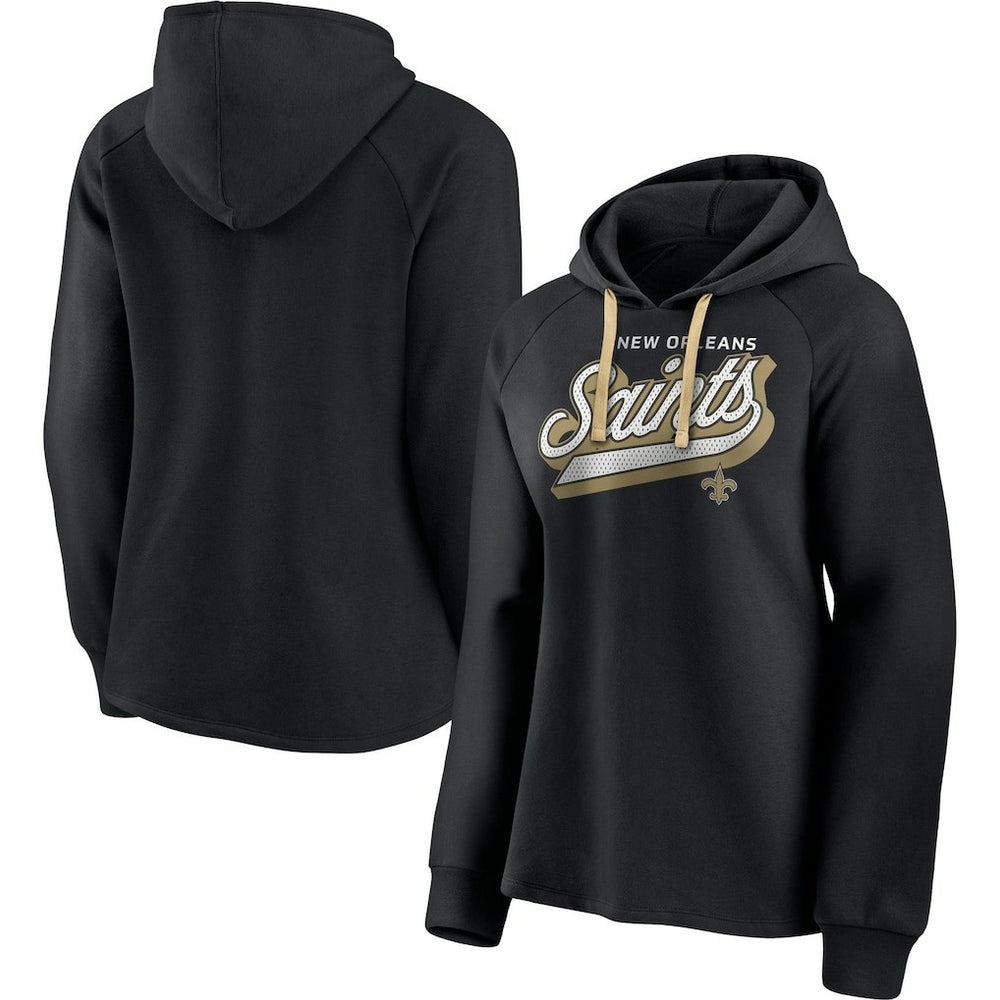 NFL New Orleans Saints Women's First Contact Raglan Pullover Hoodie
