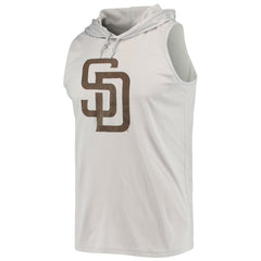 San Diego Padres Stitches Sleeveless Pullover Hoodie - Gray