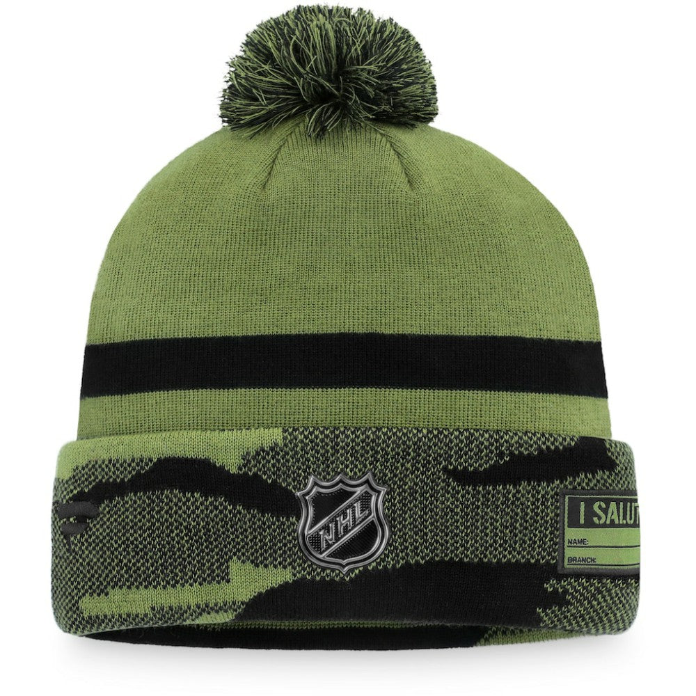 Washington Capitals Fanatics Military Appreciation Cuffed Knit Hat with Pom