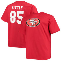 NFL San Francisco 49ers George Kittle  Big & Tall Player Name & Number T-Shirt