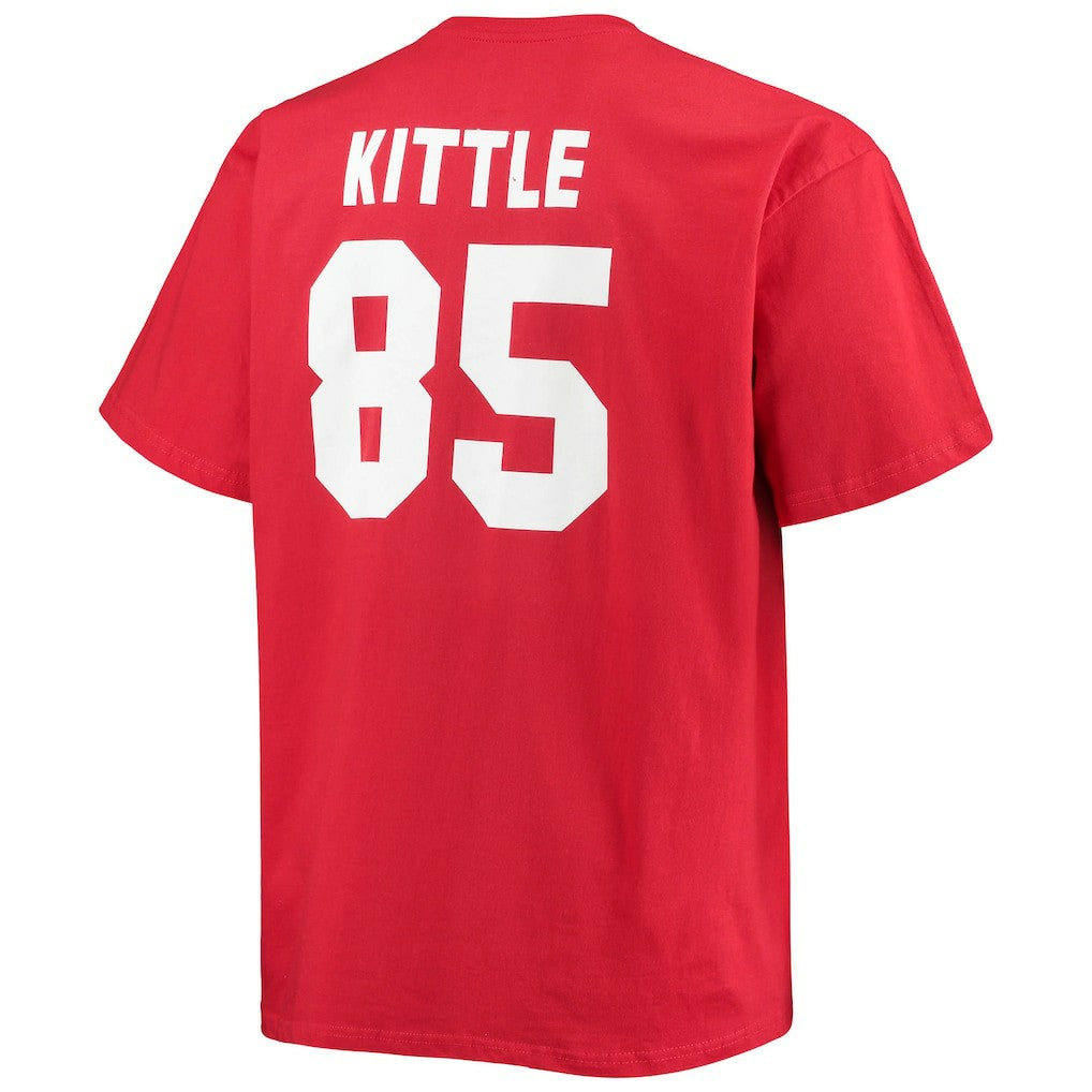 NFL San Francisco 49ers George Kittle  Big & Tall Player Name & Number T-Shirt