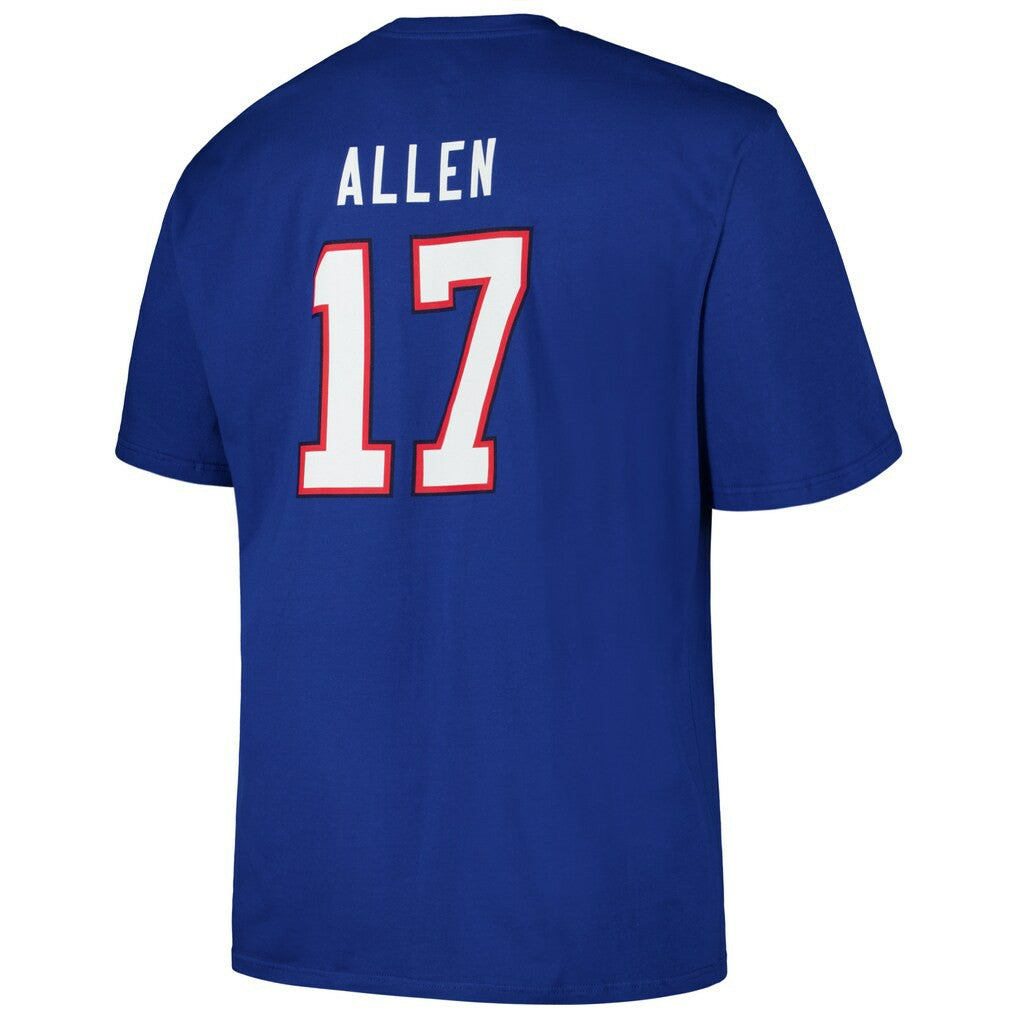 NFL Buffalo Bills Josh Allen  Big & Tall Player Name & Number T-Shirt