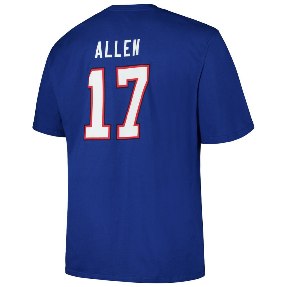 NFL Buffalo Bills Josh Allen  Big & Tall Player Name & Number T-Shirt
