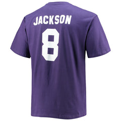NFL Baltimore Ravens Lamar Jackson  Big & Tall Player Name & Number T-Shirt