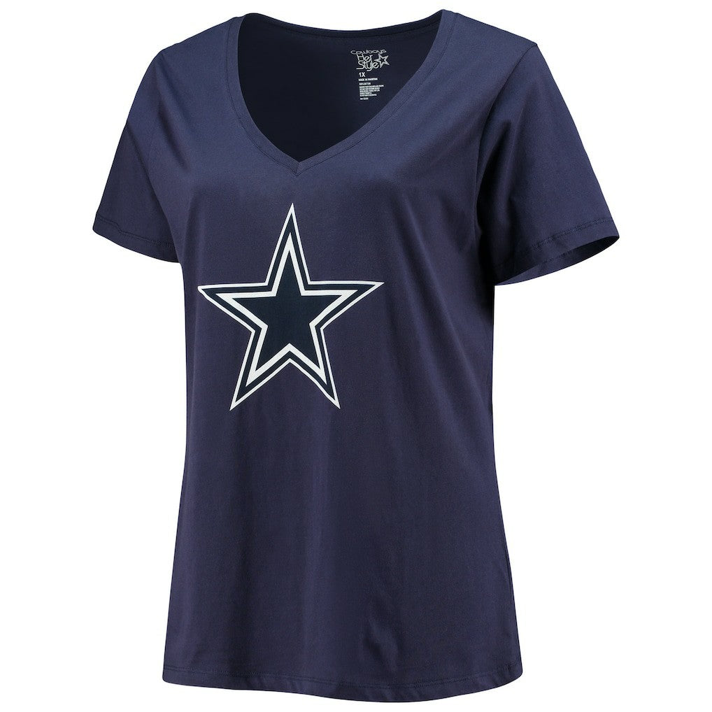 NFL Dallas Cowboys CeeDee Lamb  Women's Plus Size Name & Number V-Neck T-Shirt