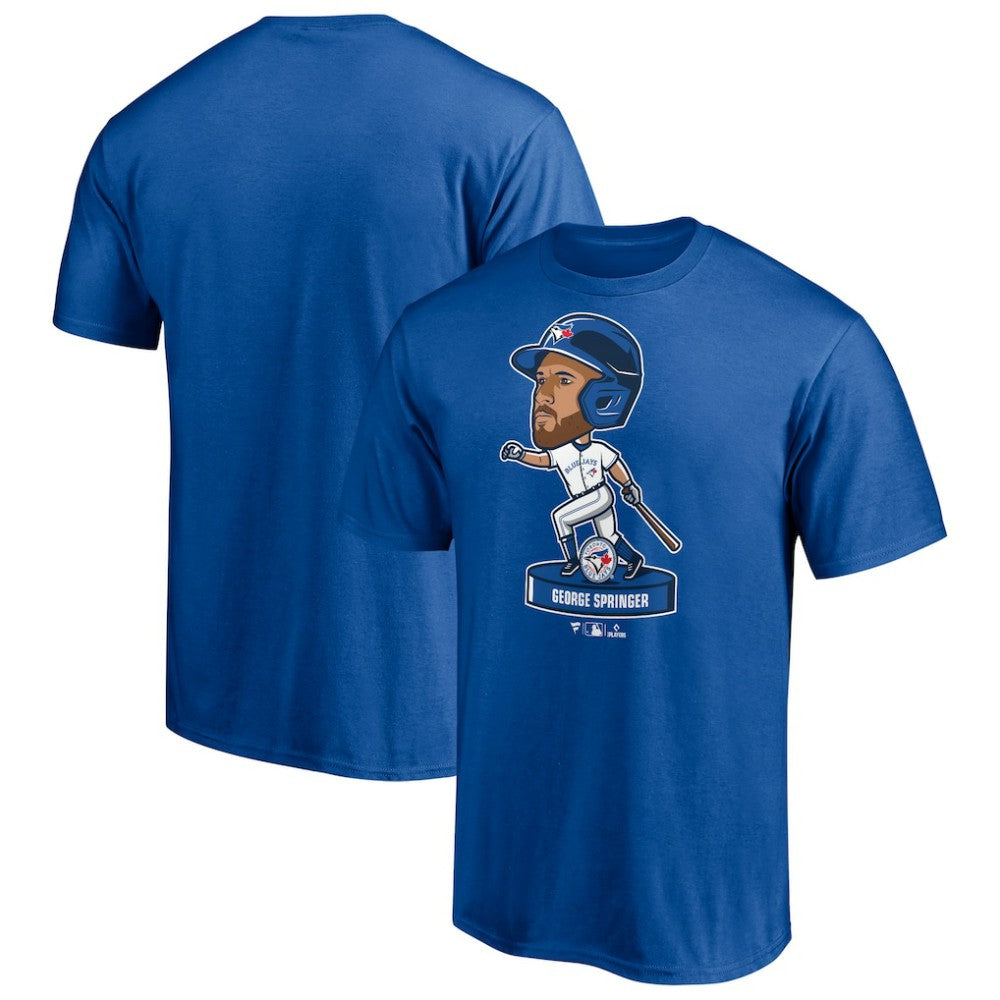 George Springer Toronto Blue Jays Bobblehead T-Shirt - Royal