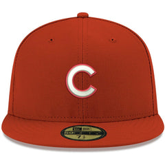 Chicago Cubs White Logo 59FIFTY Fitted Hat - Red | New Era
