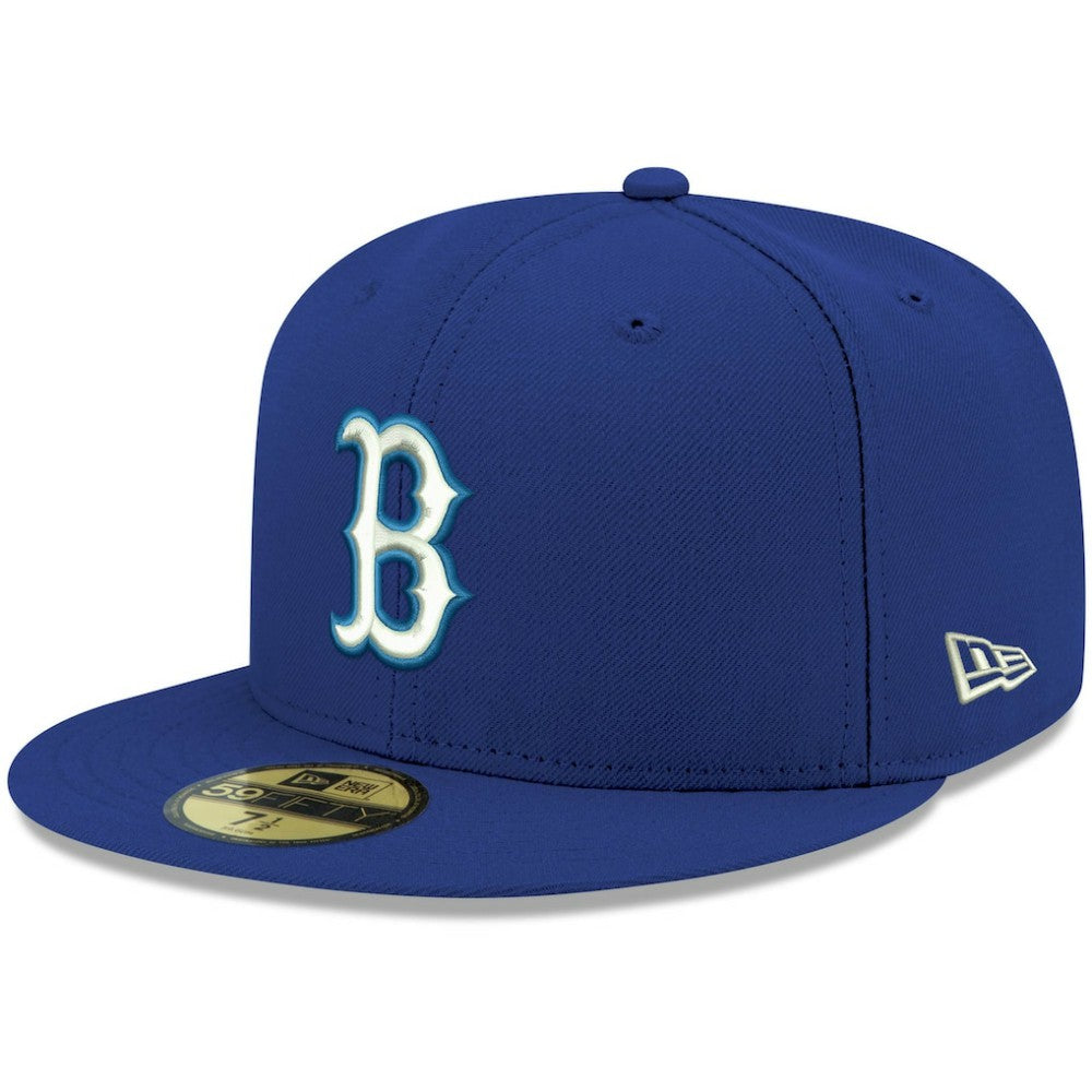 Boston Red Sox White Logo 59FIFTY Fitted Hat - Royal | New Era