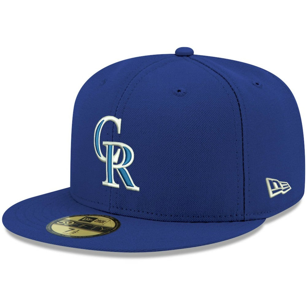 Colorado Rockies White Logo 59FIFTY Fitted Hat - Royal | New Era