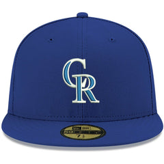 Colorado Rockies White Logo 59FIFTY Fitted Hat - Royal | New Era