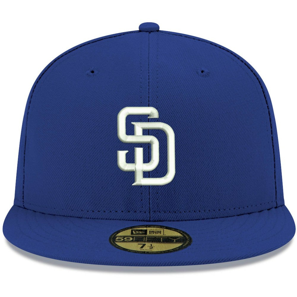 San Diego Padres White Logo 59FIFTY Fitted Hat - Royal | New Era