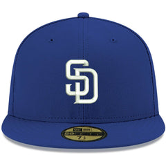 San Diego Padres White Logo 59FIFTY Fitted Hat - Royal | New Era