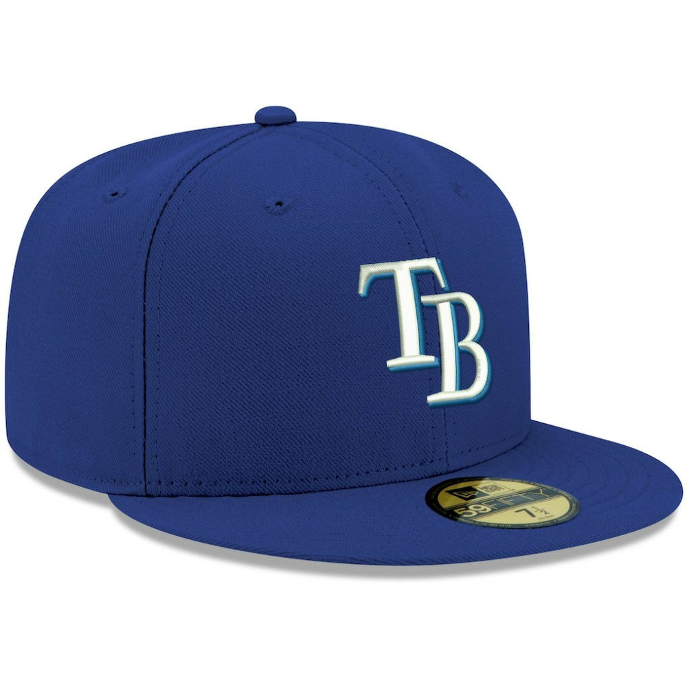 Tampa Bay Rays White Logo 59FIFTY Fitted Hat - Royal | New Era