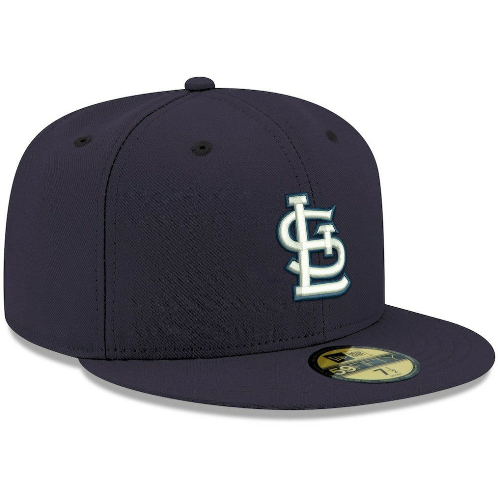 St. Louis Cardinals White Logo 59FIFTY Fitted Hat - Navy | New Era