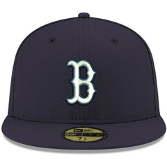 Boston Red Sox White Logo 59FIFTY Fitted Hat - Navy | New Era