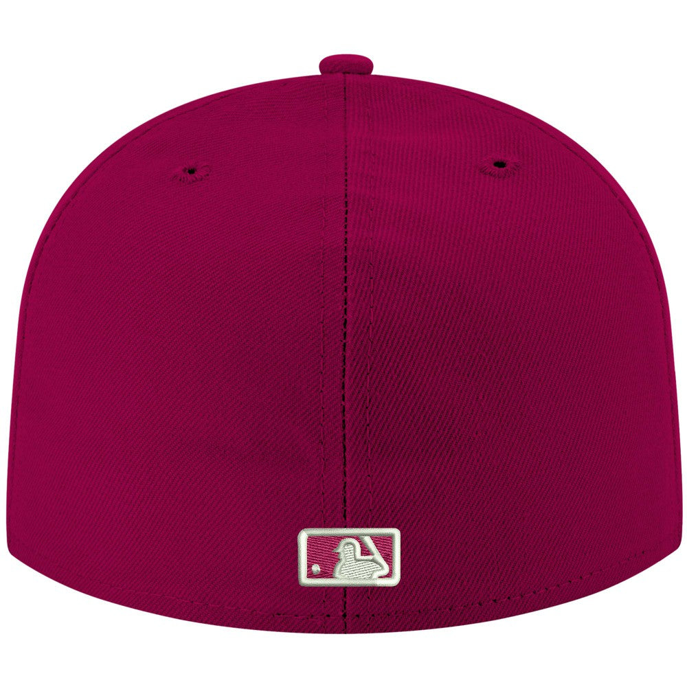 Kansas City Royals White Logo 59FIFTY Fitted Hat - Cardinal | New Era