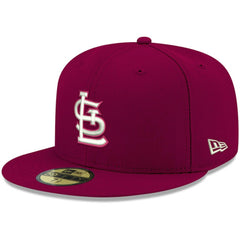 St. Louis Cardinals White Logo 59FIFTY Fitted Hat - Cardinal | New Era