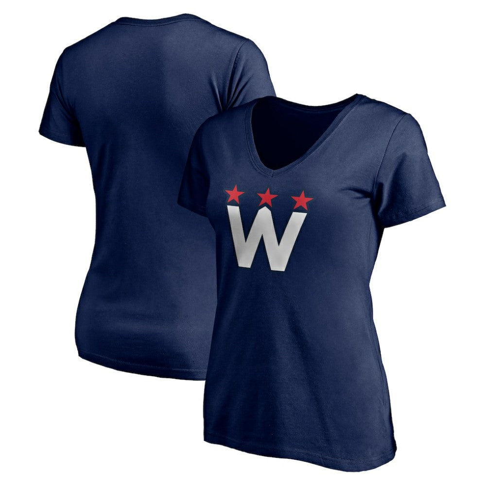 Washington Capitals Women's Alternate Logo V-Neck T-Shirt