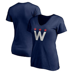 Washington Capitals Women's Alternate Logo V-Neck T-Shirt