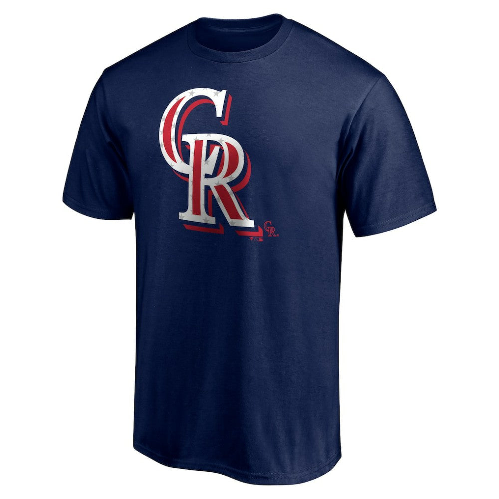 Colorado Rockies Red White and Team T-Shirt - Navy