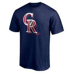 Colorado Rockies Red White and Team T-Shirt - Navy