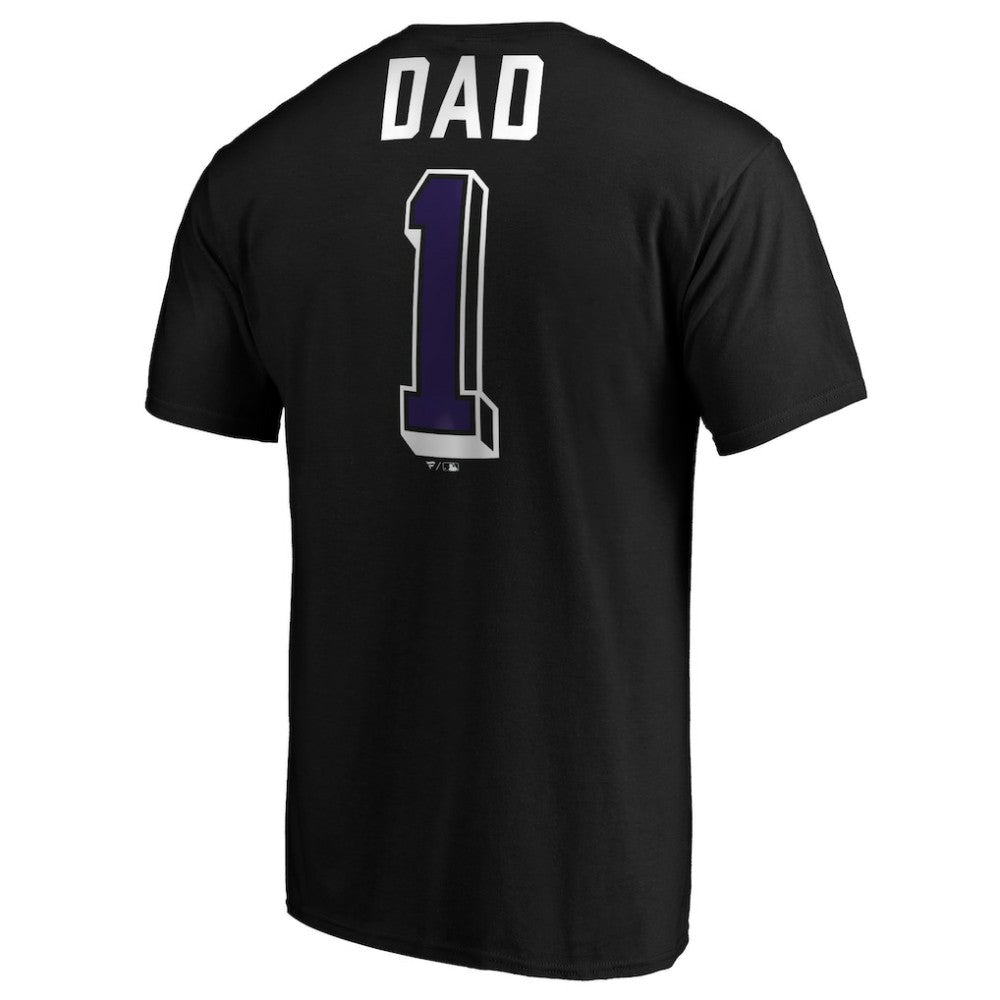 Colorado Rockies Number One Dad T-Shirt - Black