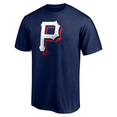 Pittsburgh Pirates Red White and Team T-Shirt - Navy