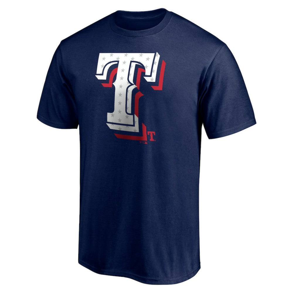 Texas Rangers Red White and Team T-Shirt - Navy