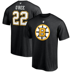 Willie O'Ree Boston Bruins Fanatics Authentic Stack Retired Player Name & Number T-Shirt