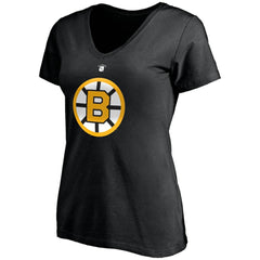 Willie O'Ree Boston Bruins Fanatics Women's Authentic Stack Retired Player Name & Number V-Neck T-Shirt