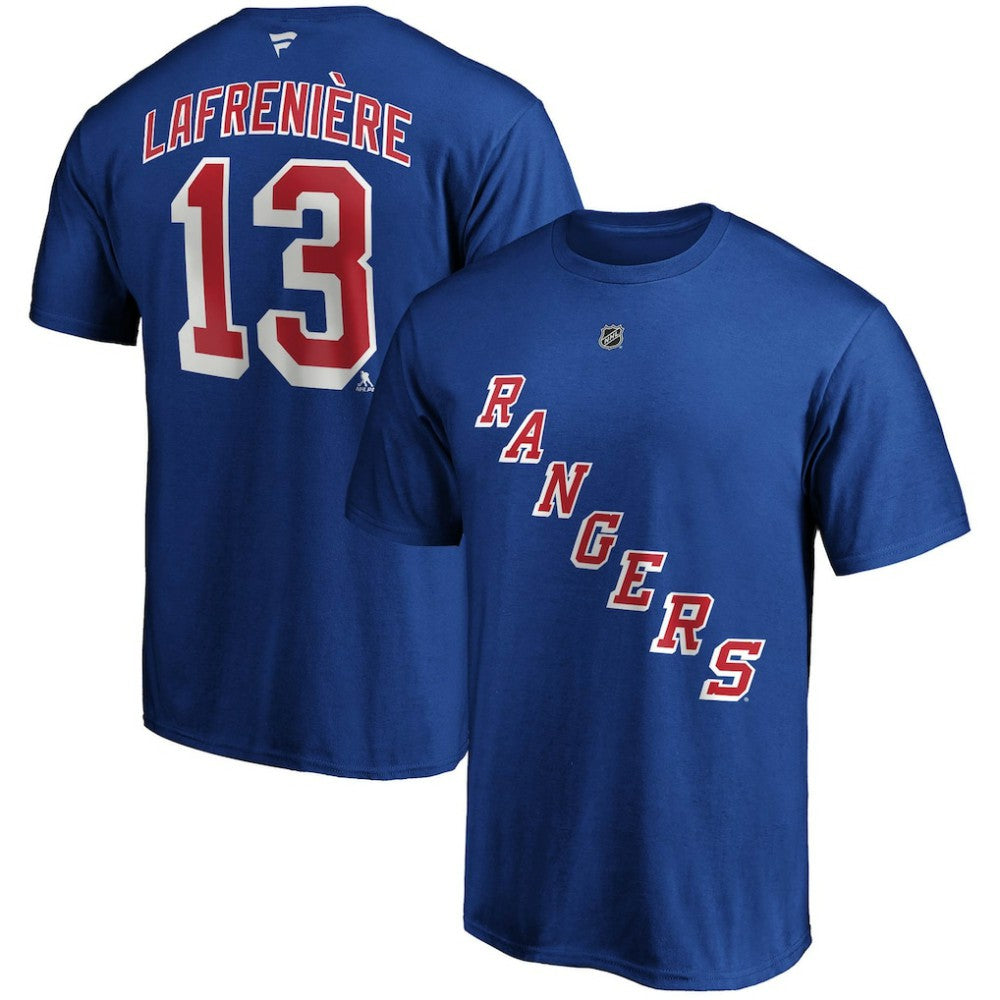 Alexis Lafreniere New York Rangers Fanatics Big & Tall Name & Number T-Shirt