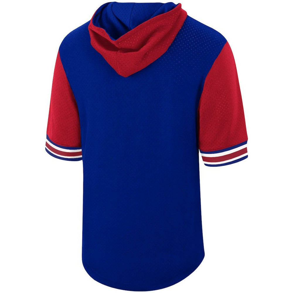 Philadelphia 76ers Hardwood Classics Buzzer Beater Mesh Pullover Hoodie - Royal | Mitchell & Ness for sale