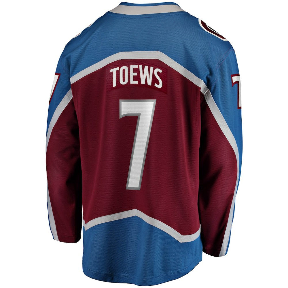 Devon Toews Colorado Avalanche Fanatics Home Breakaway Player Jersey