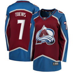 Devon Toews Colorado Avalanche Fanatics Women's Home Breakaway Player Jersey