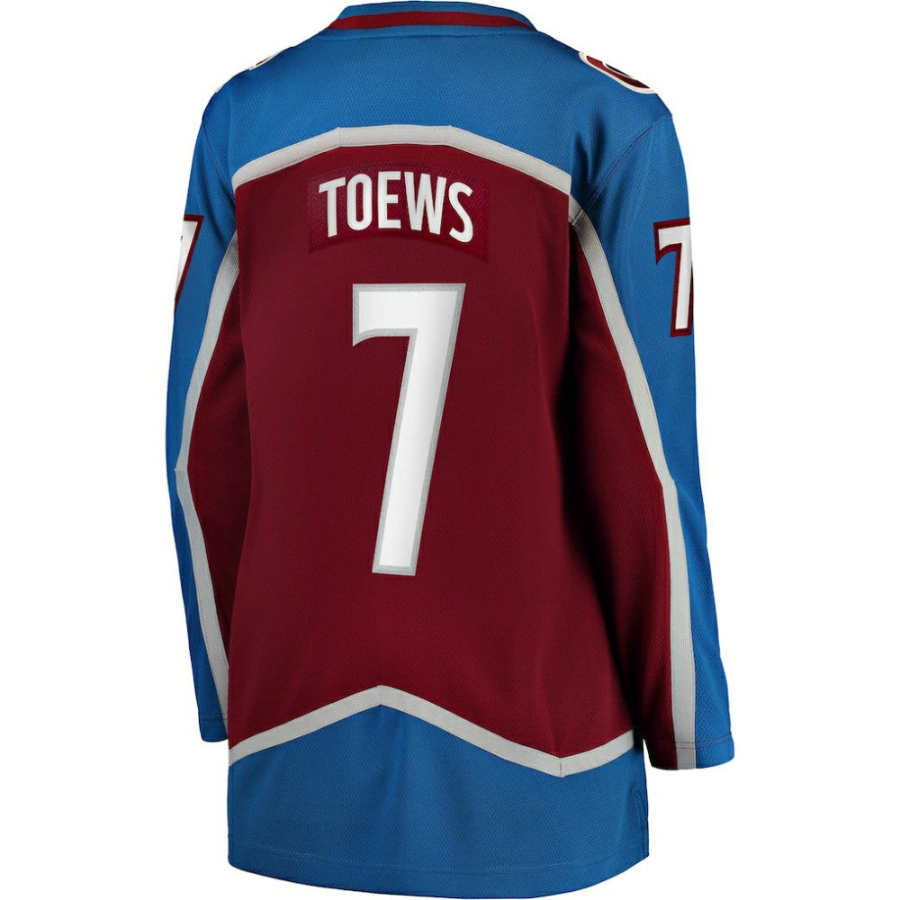 Devon Toews Colorado Avalanche Fanatics Women's Home Breakaway Player Jersey