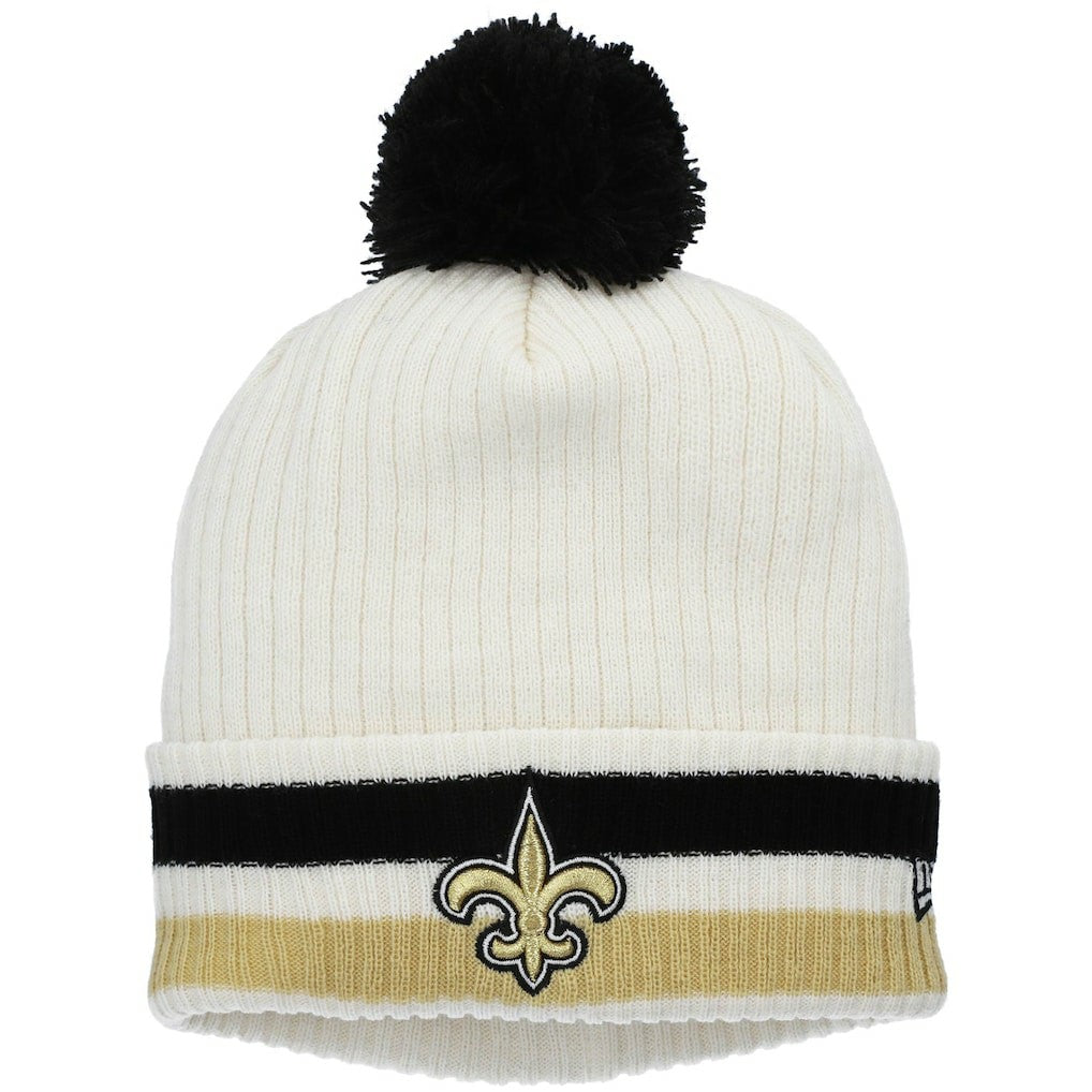 NFL New Orleans Saints Youth Retro Cuffed Knit Hat with Pom