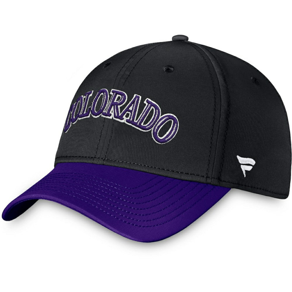 Colorado Rockies Core Flex Hat - Black/Purple