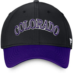 Colorado Rockies Core Flex Hat - Black/Purple