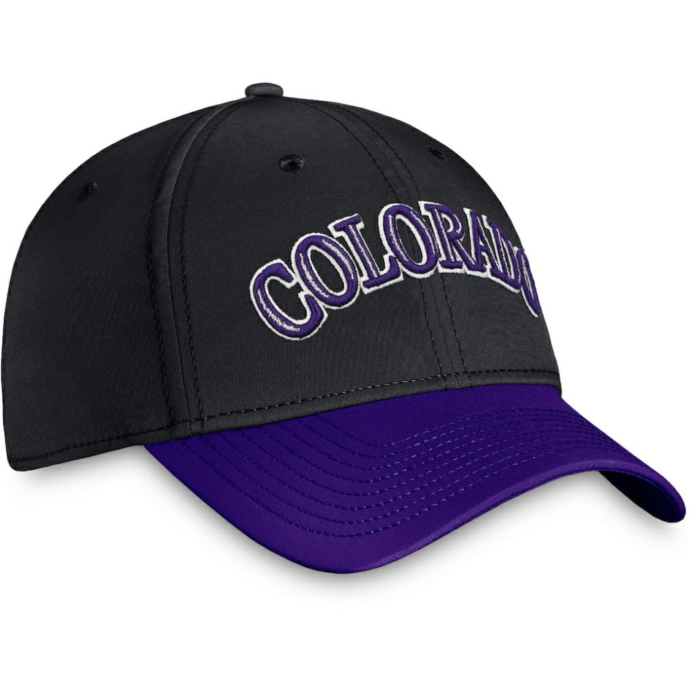 Colorado Rockies Core Flex Hat - Black/Purple