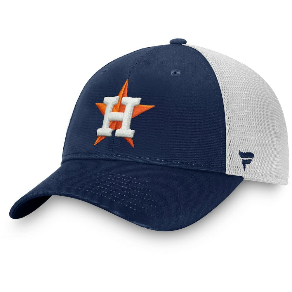 Houston Astros Team Core Unstructured Trucker Adjustable Hat - Navy/White