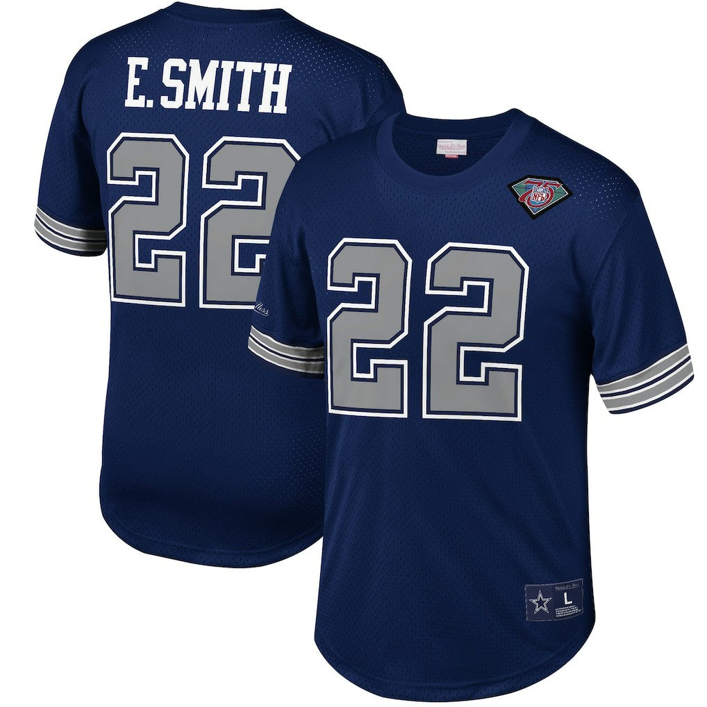 NFL Dallas Cowboys Emmitt Smith  Retired Player Name & Number Mesh Top