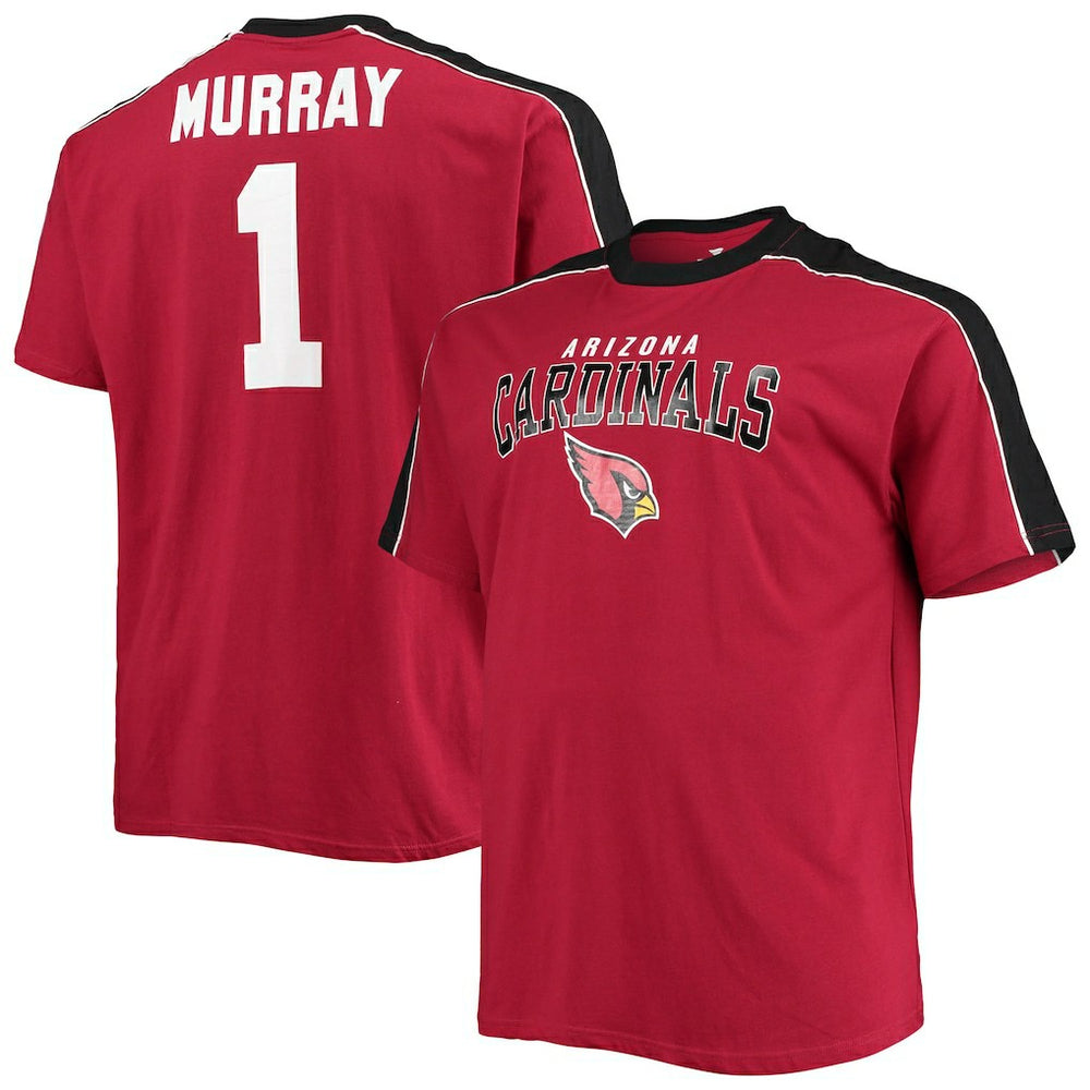 NFL Arizona Cardinals Kyler Murray  Big & Tall Sleeve Panel Player Name & Number T-Shirt